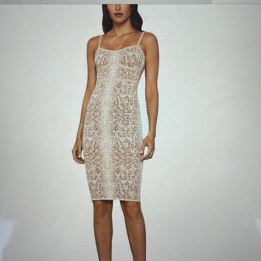 BCBG Max Azria Snake Print  dress, Size medium